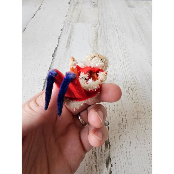 Antique Santa felt bendable unique clause Xmas tree decor - Picture 7 of 8